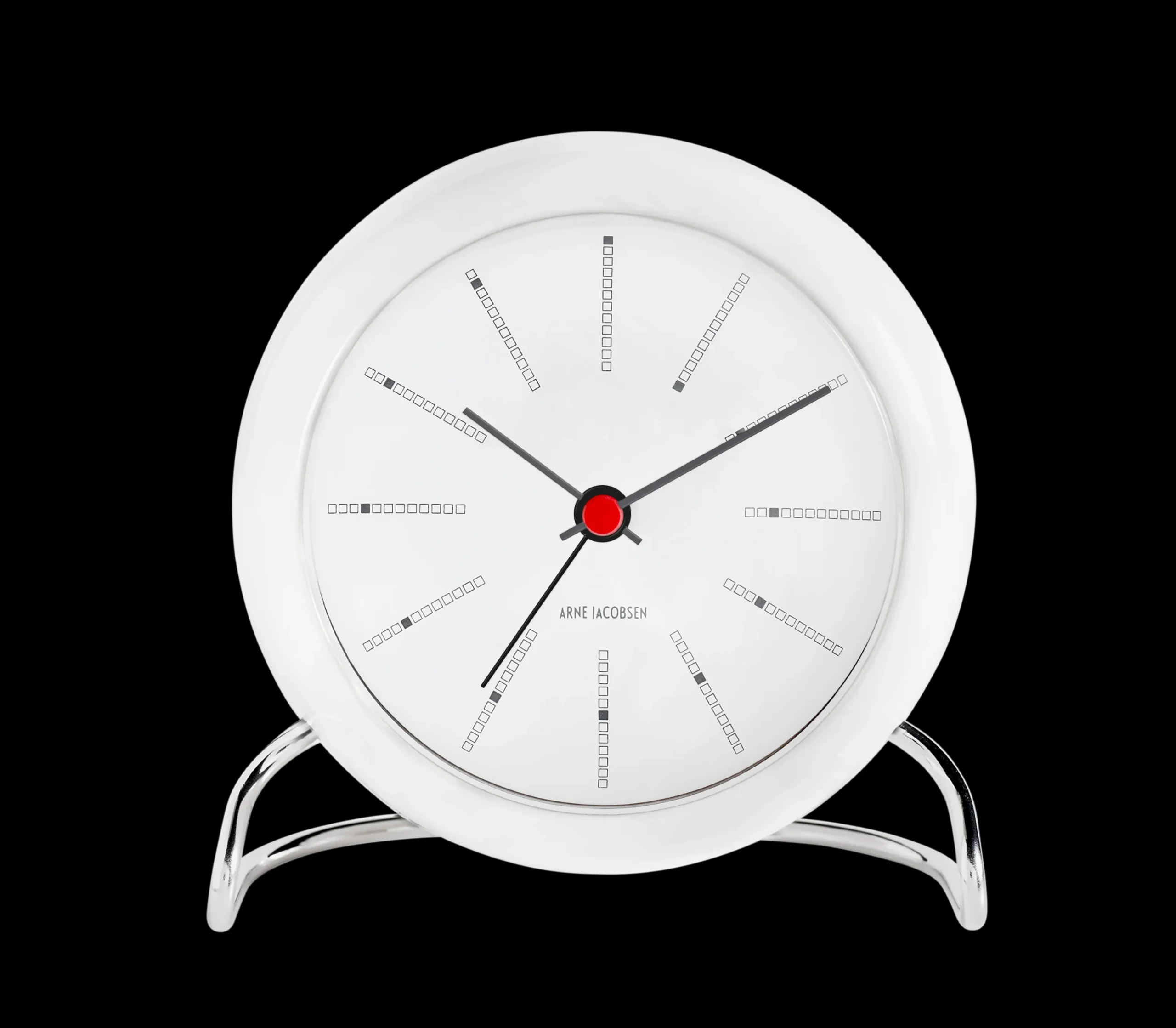 Arne Jacobsen Klokker Og Værstjanor*Clocks Bankers Bordur Ø11 cm hvit