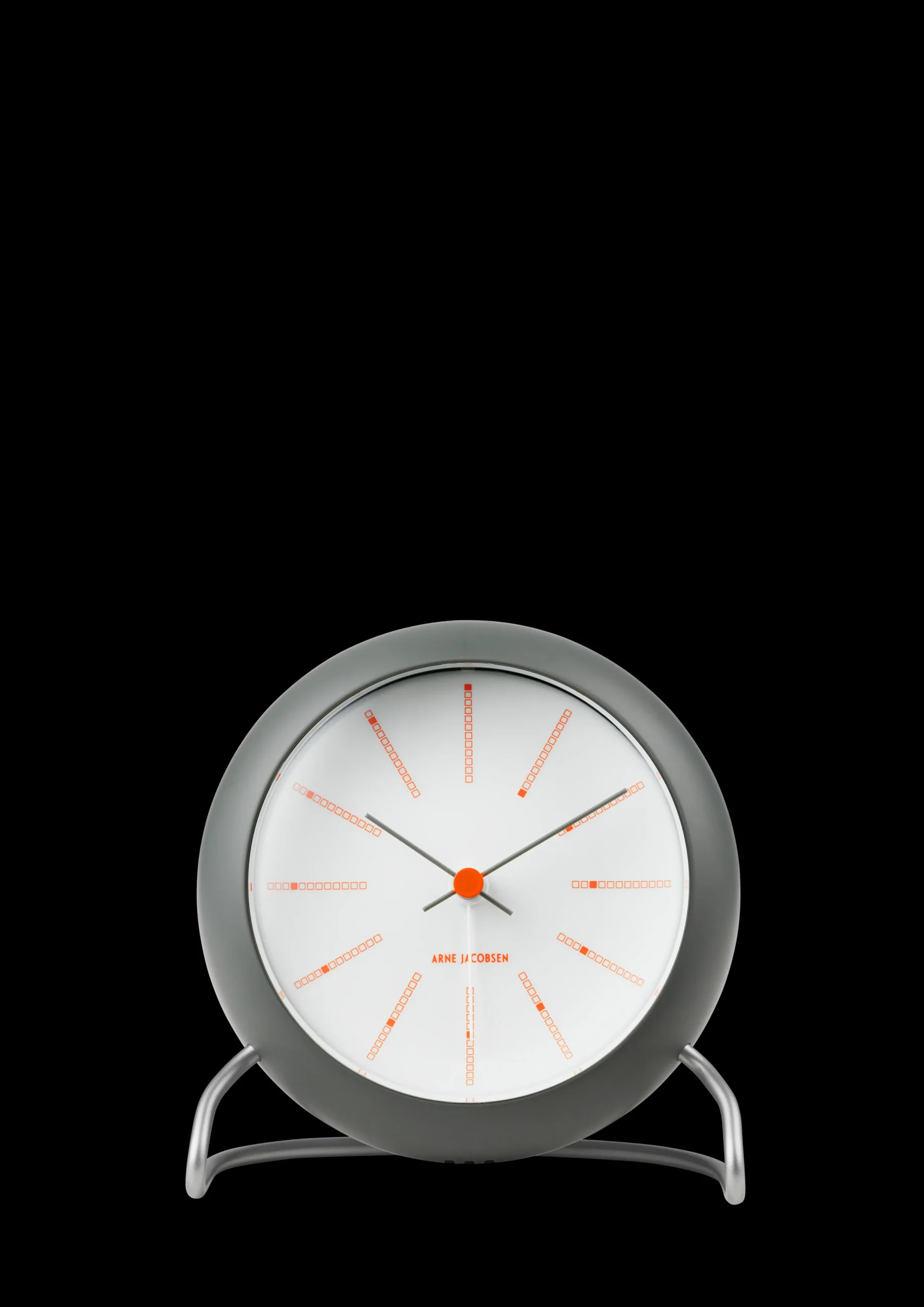 Arne Jacobsen Klokker Og Værstjanor*Clocks Bankers Bordur Ø11 cm mørk grå