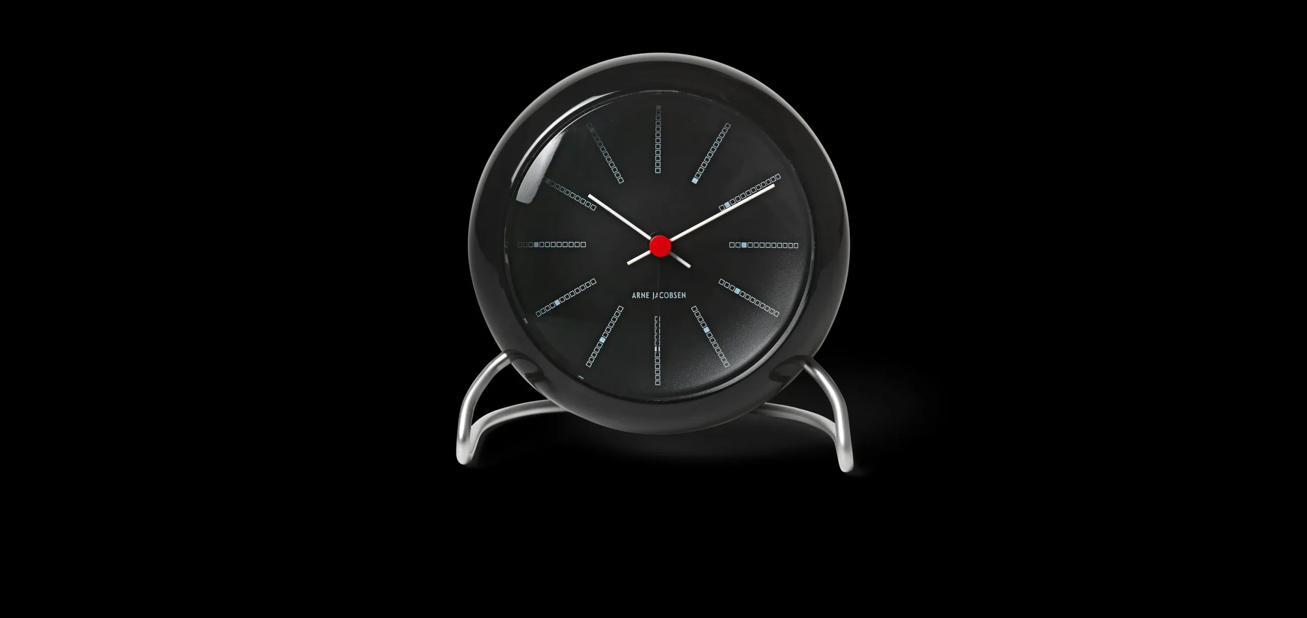 Arne Jacobsen Klokker Og Værstjanor*Clocks Bankers Bordur Ø11 cm sort