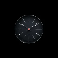 Arne Jacobsen Klokker Og Værstjanor*Clocks Bankers Veggur Ø21 cm sort