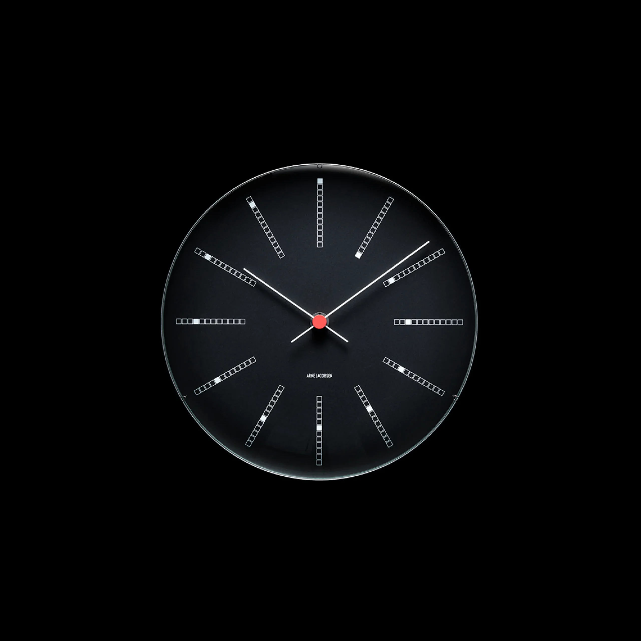 Arne Jacobsen Klokker Og Værstjanor*Clocks Bankers Veggur Ø21 cm sort