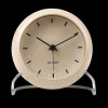 Arne Jacobsen Klokker Og Værstjanor*Clocks City Hall Bordur Ø11 cm sandy beige