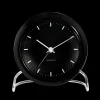 Arne Jacobsen Klokker Og Værstjanor*Clocks City Hall Bordur Ø11 cm sort