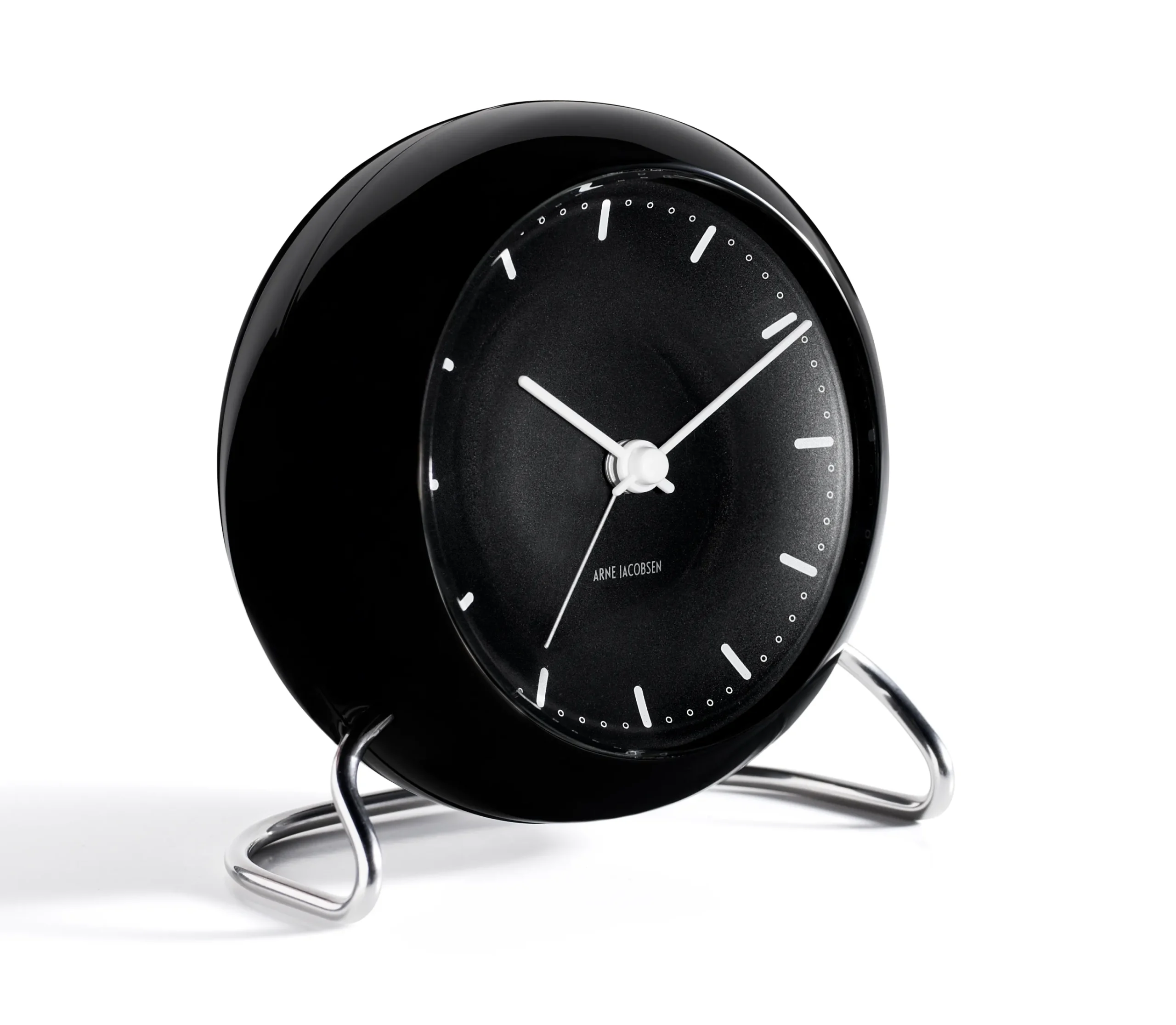 Arne Jacobsen Klokker Og Værstjanor*Clocks City Hall Bordur Ø11 cm sort