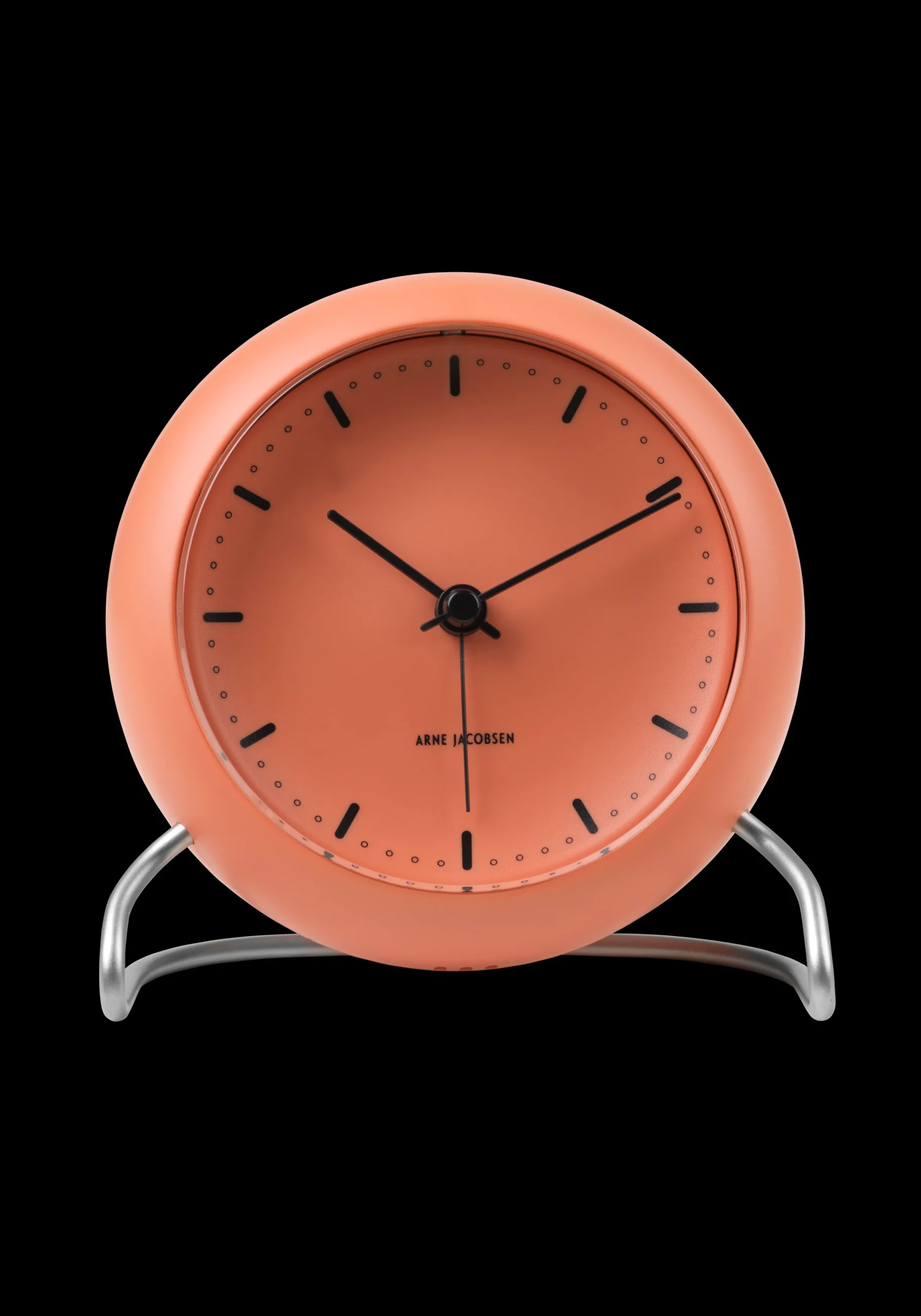 Arne Jacobsen Klokker Og Værstjanor*Clocks City Hall Bordur Ø11 cm pale orange