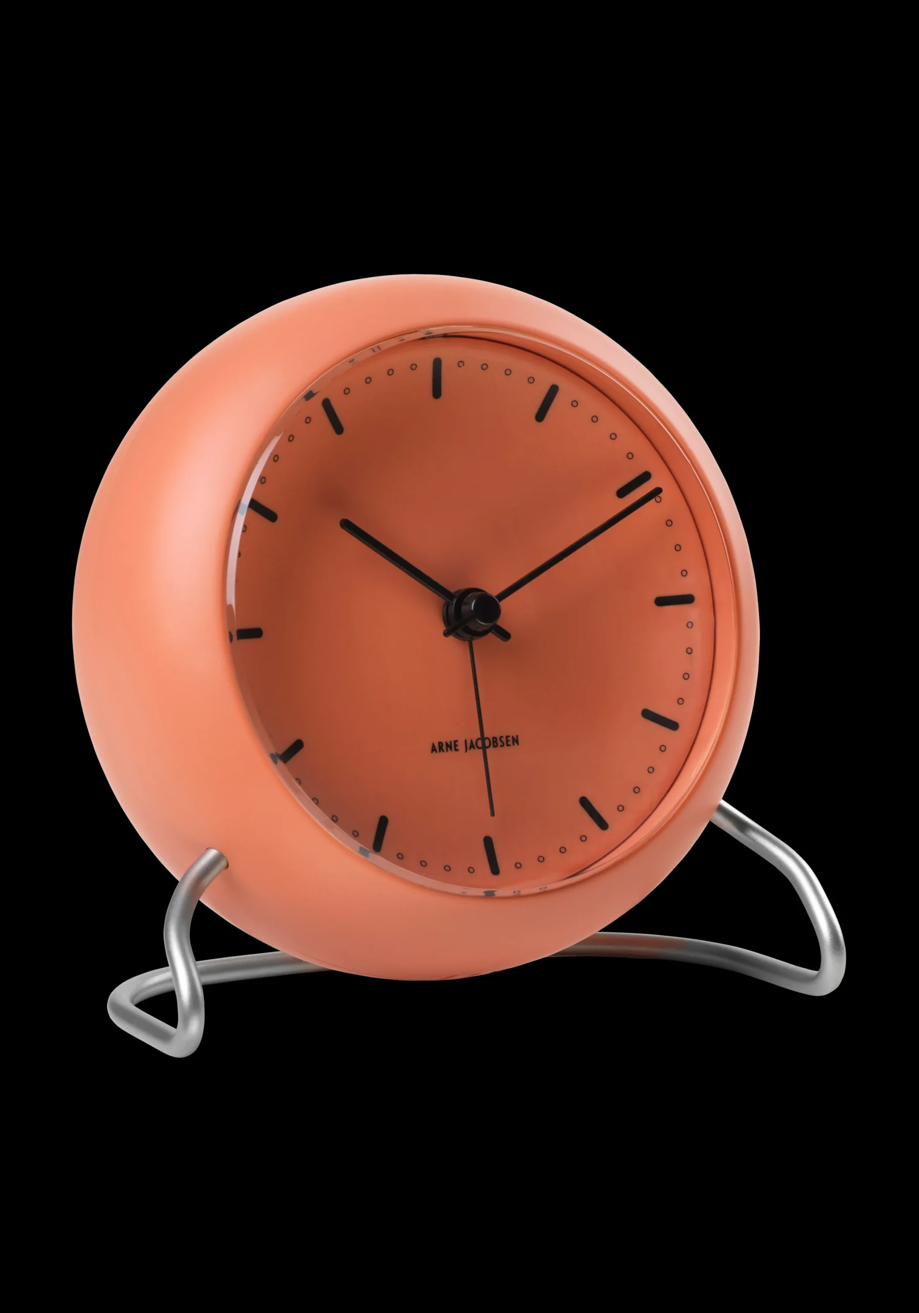 Arne Jacobsen Klokker Og Værstjanor*Clocks City Hall Bordur Ø11 cm pale orange