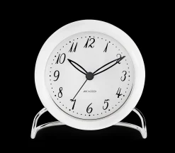 Arne Jacobsen Klokker Og Værstjanor*Clocks LK Bordur Ø11 cm hvit