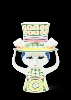 Bjørn Wiinblad Vaser Og Urtepotteskjulere*Lady with hat Vase H24.5 cm grønn - Kjøp nå
