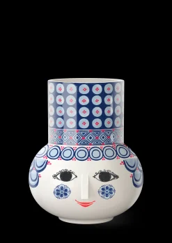 Bjørn Wiinblad Nyheter|Vaser Og Urtepotteskjulere*Olga Vase H20 cm blå