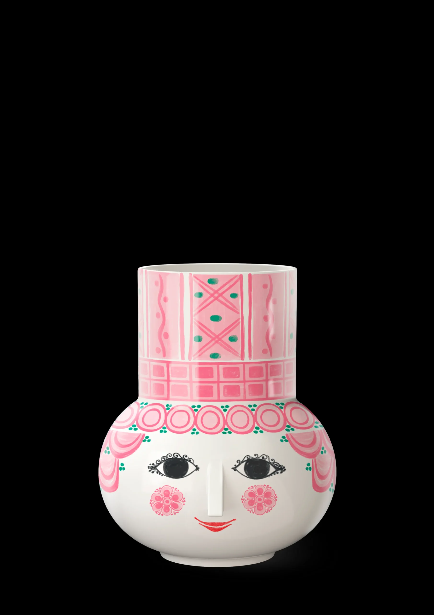 Bjørn Wiinblad Nyheter|Vaser Og Urtepotteskjulere*Olga Vase H15 cm pink