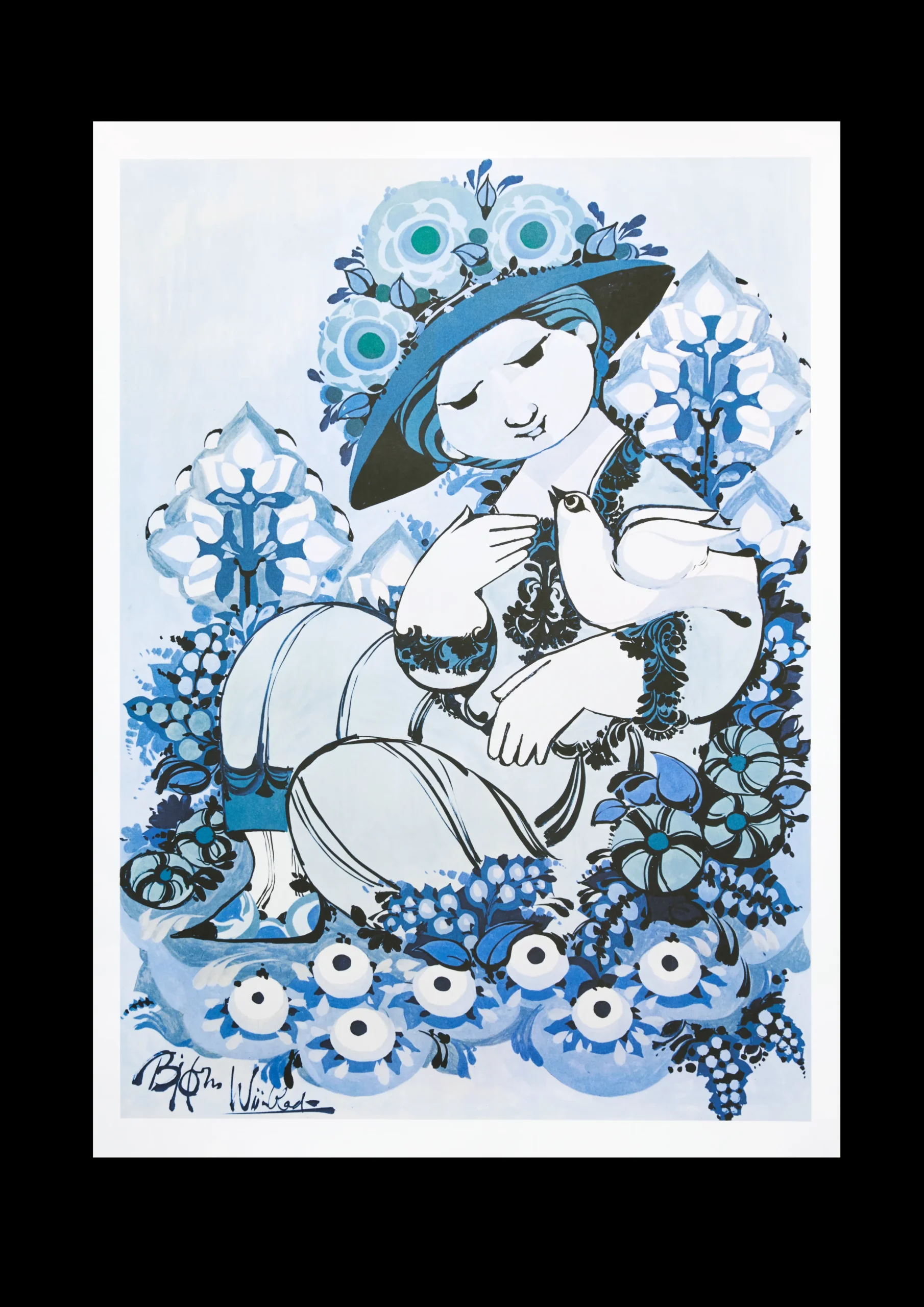 Bjørn Wiinblad Plakater Og Postkort|Barneplakater*Wiinblad Miss Ella 50x70 cm multi