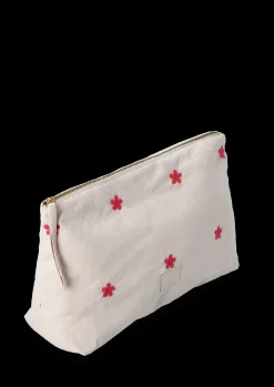 JUNA Nyheter|Vesker Og Toalettvesker*Daisy Karla Toalettveske 30x10x20 cm – Sand/Rød fra