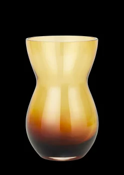 Holmegaard Vaser Og Urtepotteskjulere*Calabas Vase Duo H21 burgundy/amber