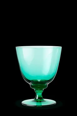 Holmegaard Vinglass*Flow Glass med stett 35 cl emerald green