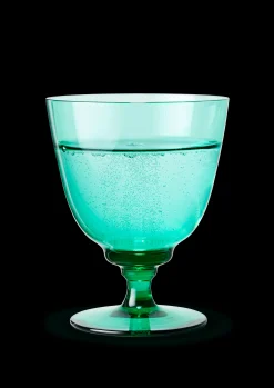 Holmegaard Vinglass*Flow Glass med stett 35 cl emerald green