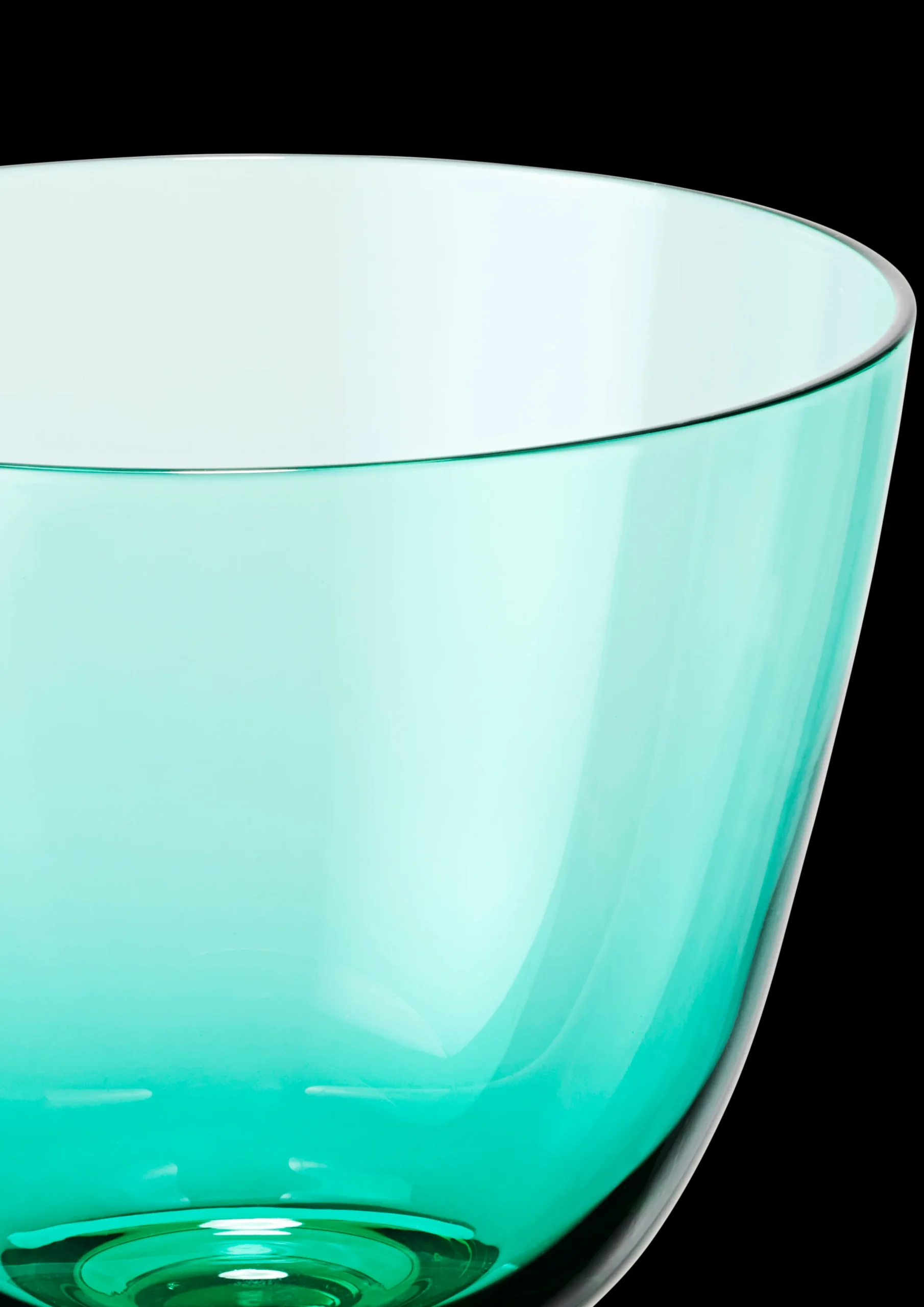 Holmegaard Vinglass*Flow Glass med stett 35 cl emerald green