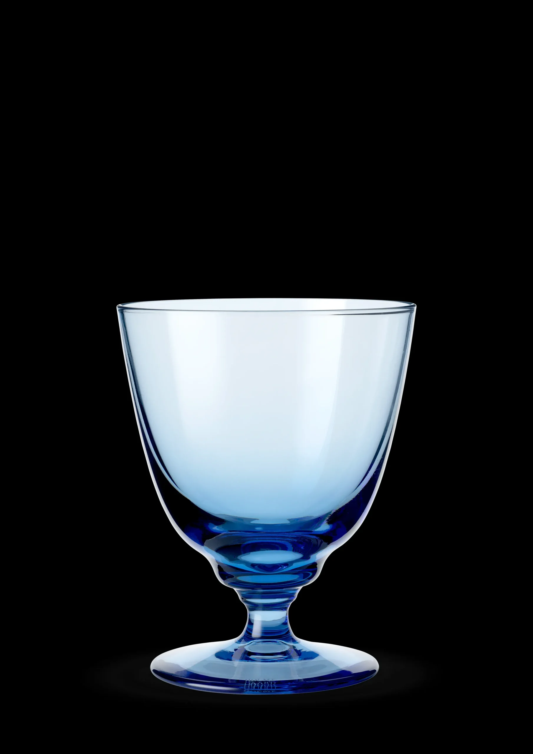 Holmegaard Vinglass*Flow Glass med stett 35 cl blå