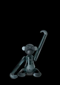 Holmegaard Nyheter|Trefigurer Og Skulpturer*x Kay Bojesen Ape Liten – Røykglass, 14 cm