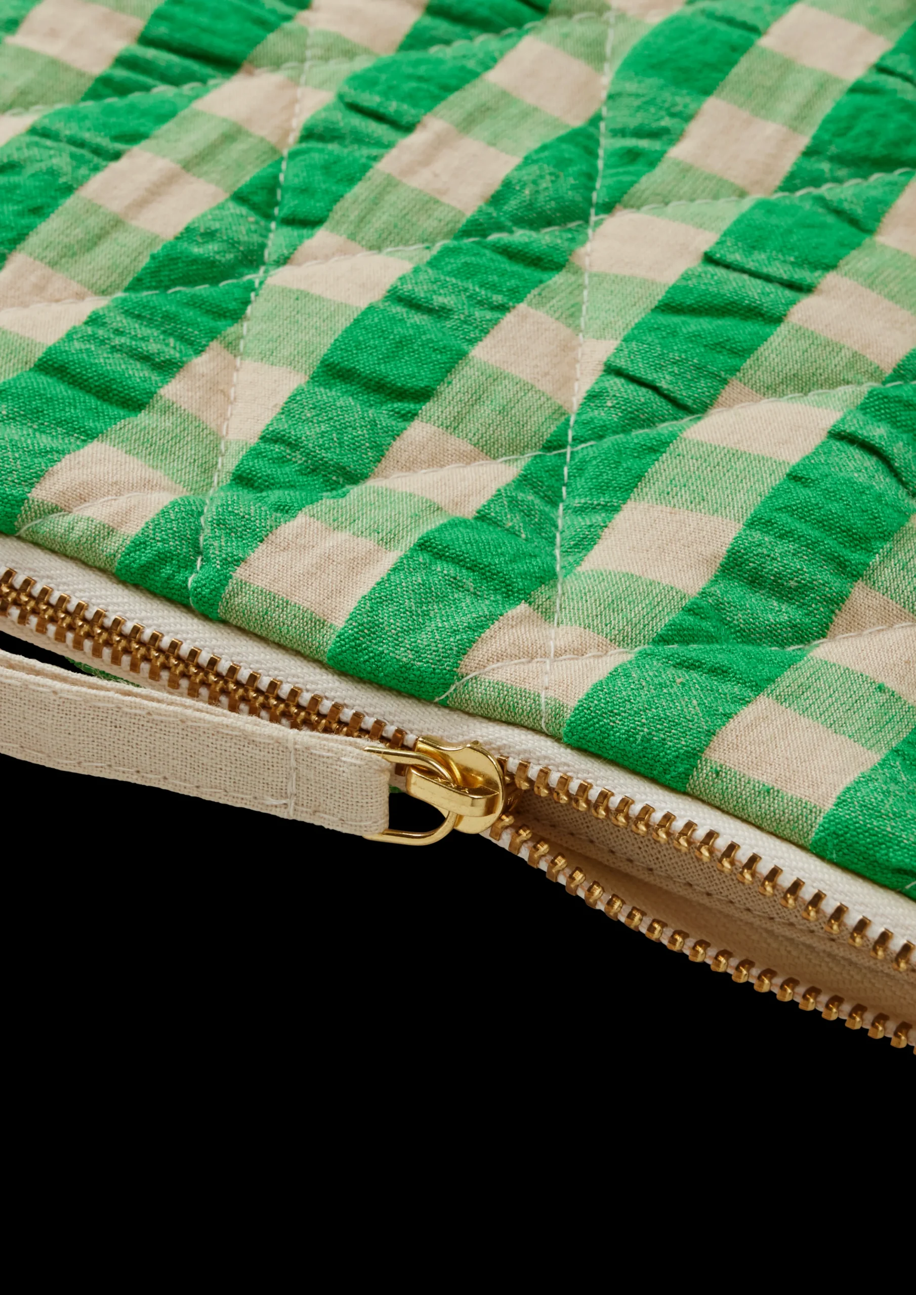 JUNA Vesker Og Toalettvesker*Bæk&Bølge Dalila Toiletbag 20x14 cm Grønn/Sand