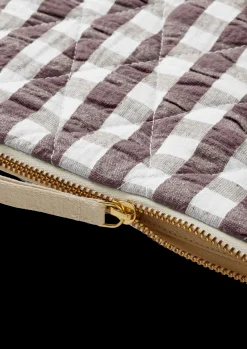 JUNA Vesker Og Toalettvesker*Bæk&Bølge Dalila Toiletbag 20x14 cm Chocolate/Hvit