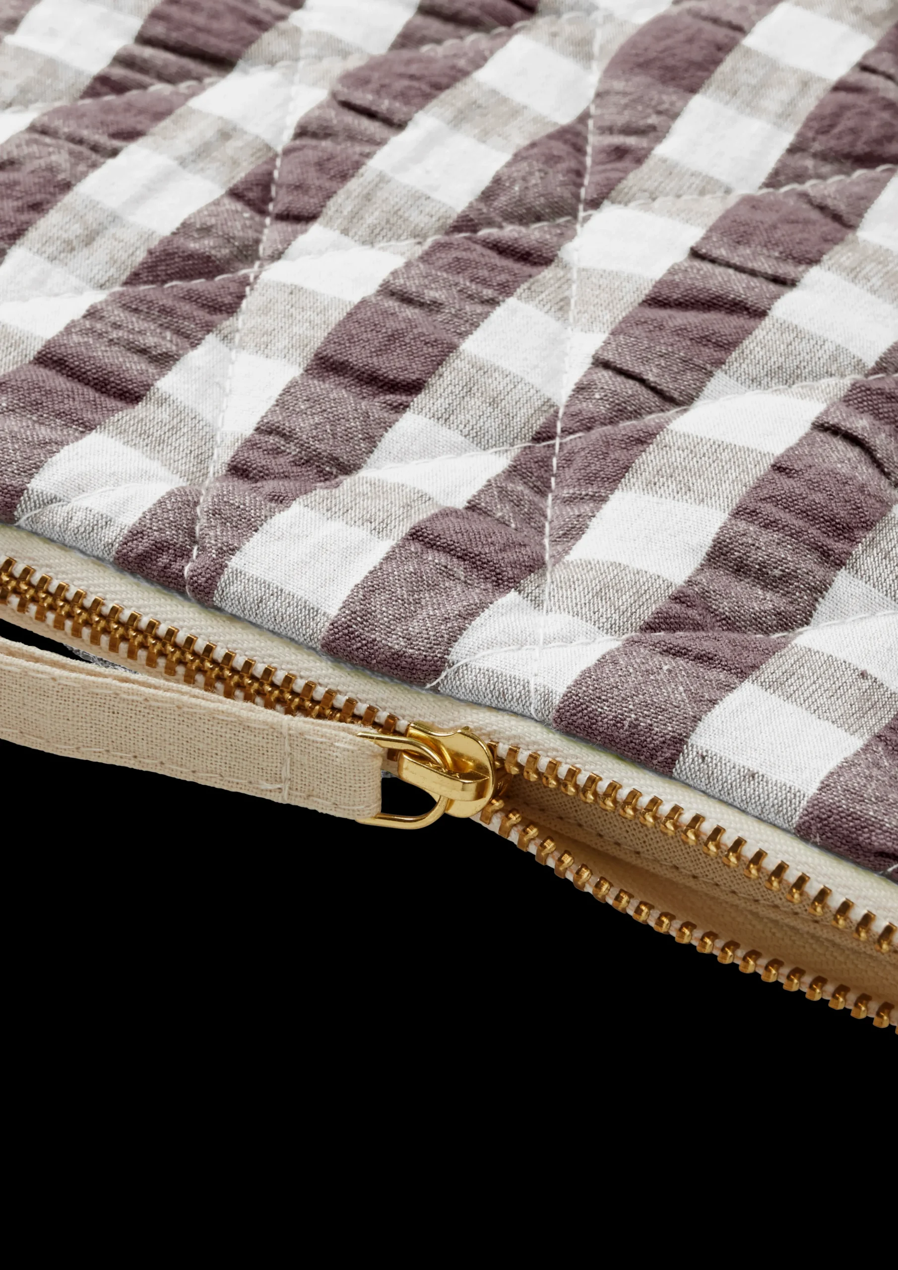 JUNA Vesker Og Toalettvesker*Bæk&Bølge Dalila Toiletbag 20x14 cm Chocolate/Hvit