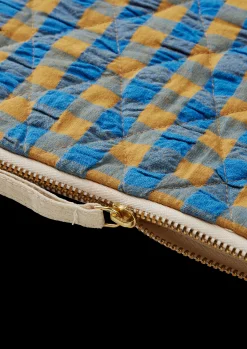 JUNA Vesker Og Toalettvesker*Bæk&Bølge Dalila Toiletbag 20x14 cm Blå/Oker.