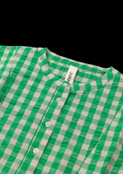 JUNA Nattøy|Topper*Bæk&Bølge Irene shirt S/M grønn/sand - Kjøp nå