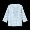 JUNA Nattøy|Topper*Bæk&Bølge Irene shirt XS lys blå/hvit
