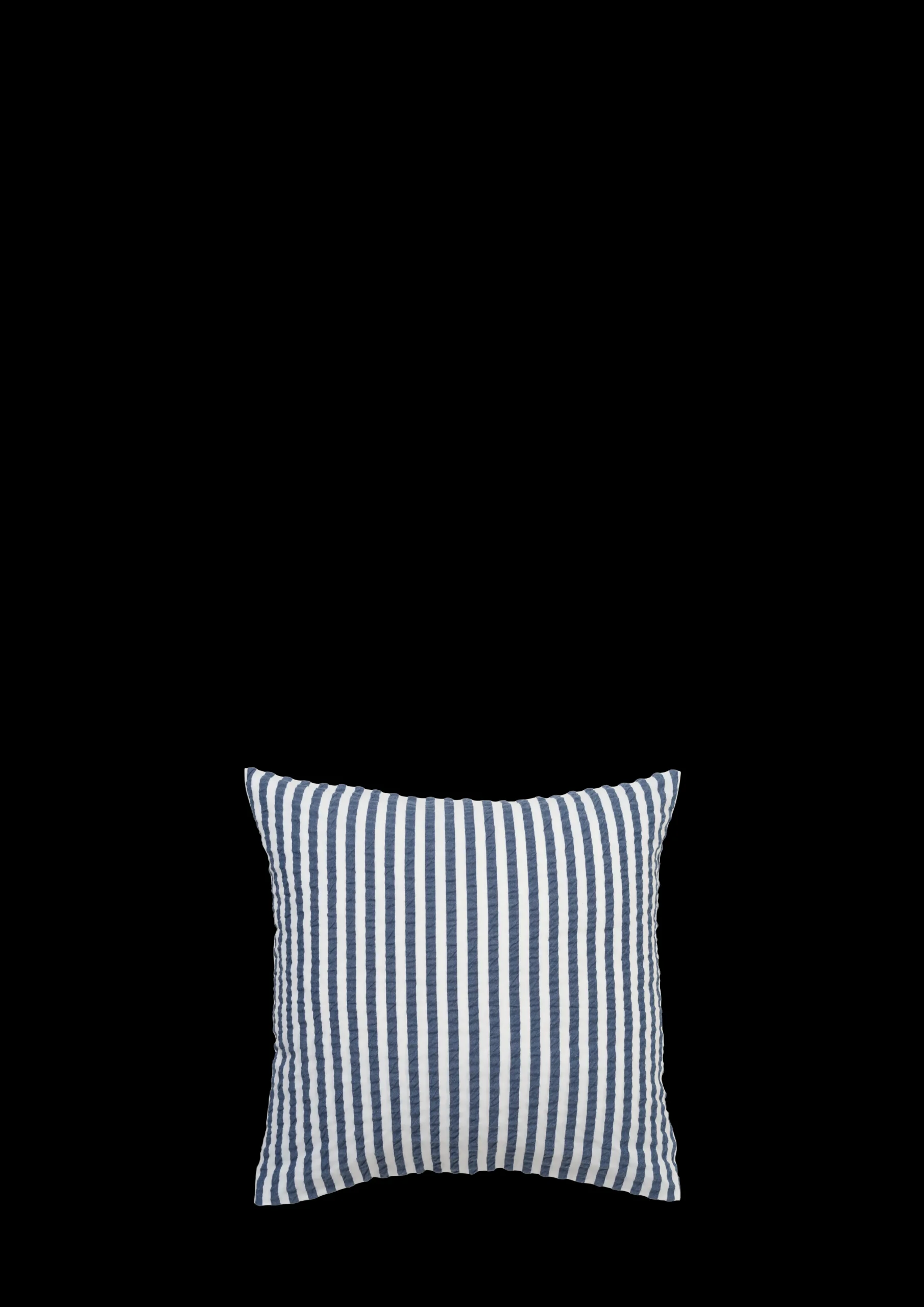 JUNA Putetrekk*Bæk&Bølge Lines Putetrekk 63x60 cm mørk blå/hvit DK