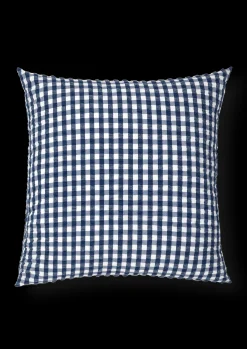 JUNA Putetrekk*Bæk&Bølge Putetrekk 63x60 cm mørk blå/hvit DK