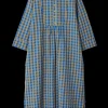 JUNA Kjoler|Nattøy*Bæk&Bølge Sonja dress S/M blå/oker