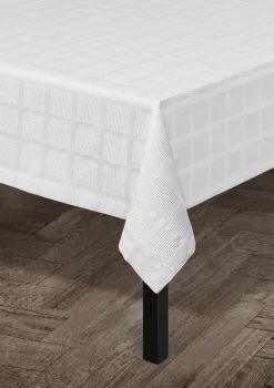 JUNA Duker|Duker*Brick damaskduk, hvit, 150 x 270 cm – Kjøp her