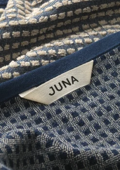JUNA Håndklær*Check Håndkle 50x100 cm mørk blå/sand