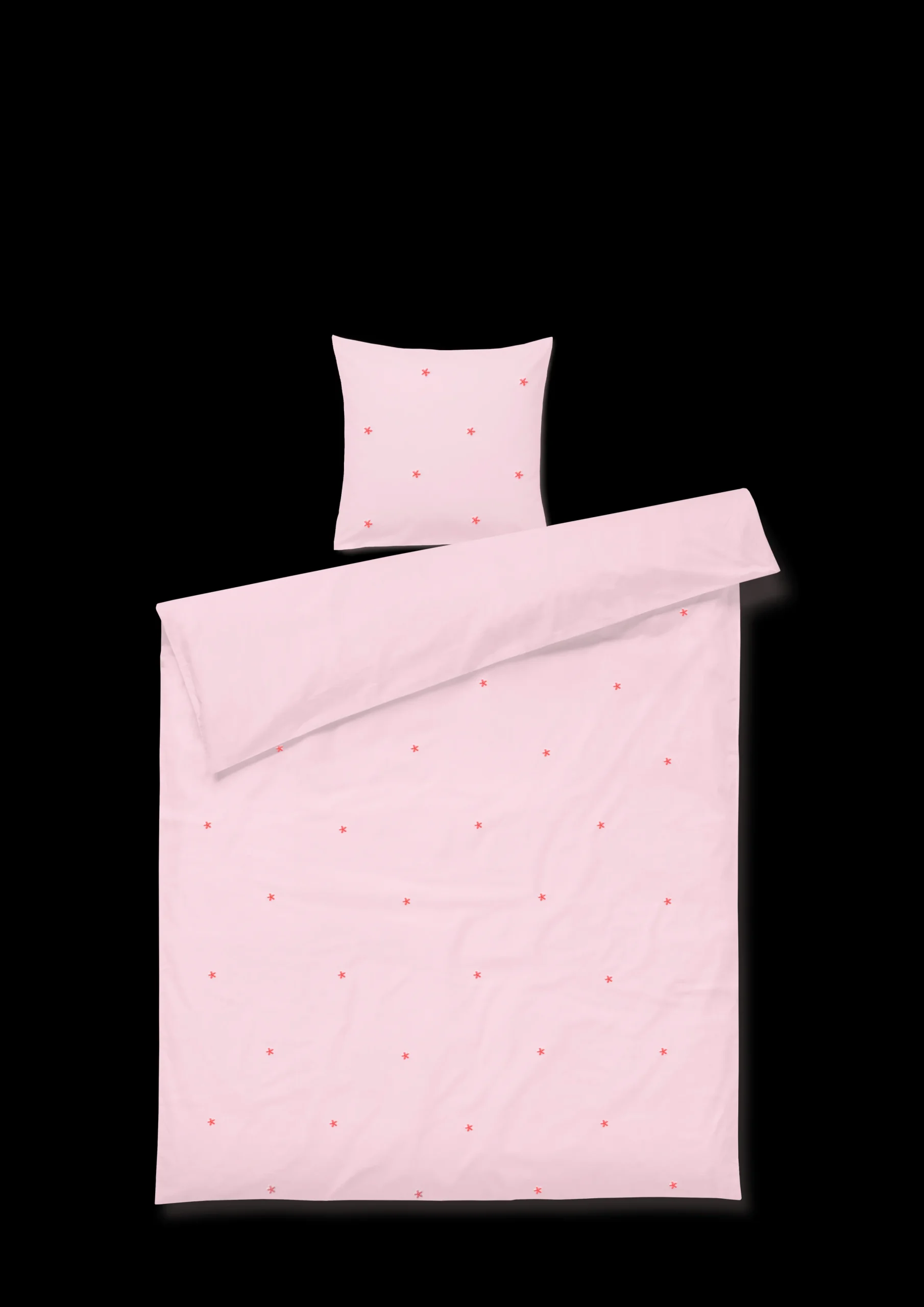 JUNA Nyheter|Sengetøy*Daisy Sengetøy 140x200 cm pink/rød DK