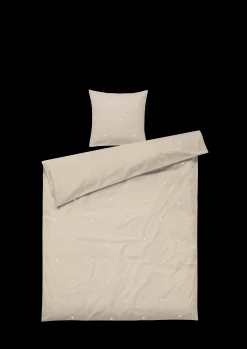 JUNA Nyheter|Sengetøy*Daisy Sengetøy 150x210 cm sand/hvit SE