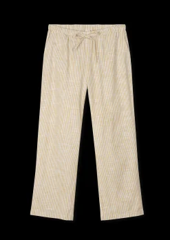 JUNA Nattøy*Monochrome Lines Barbara pants XS oker/hvit