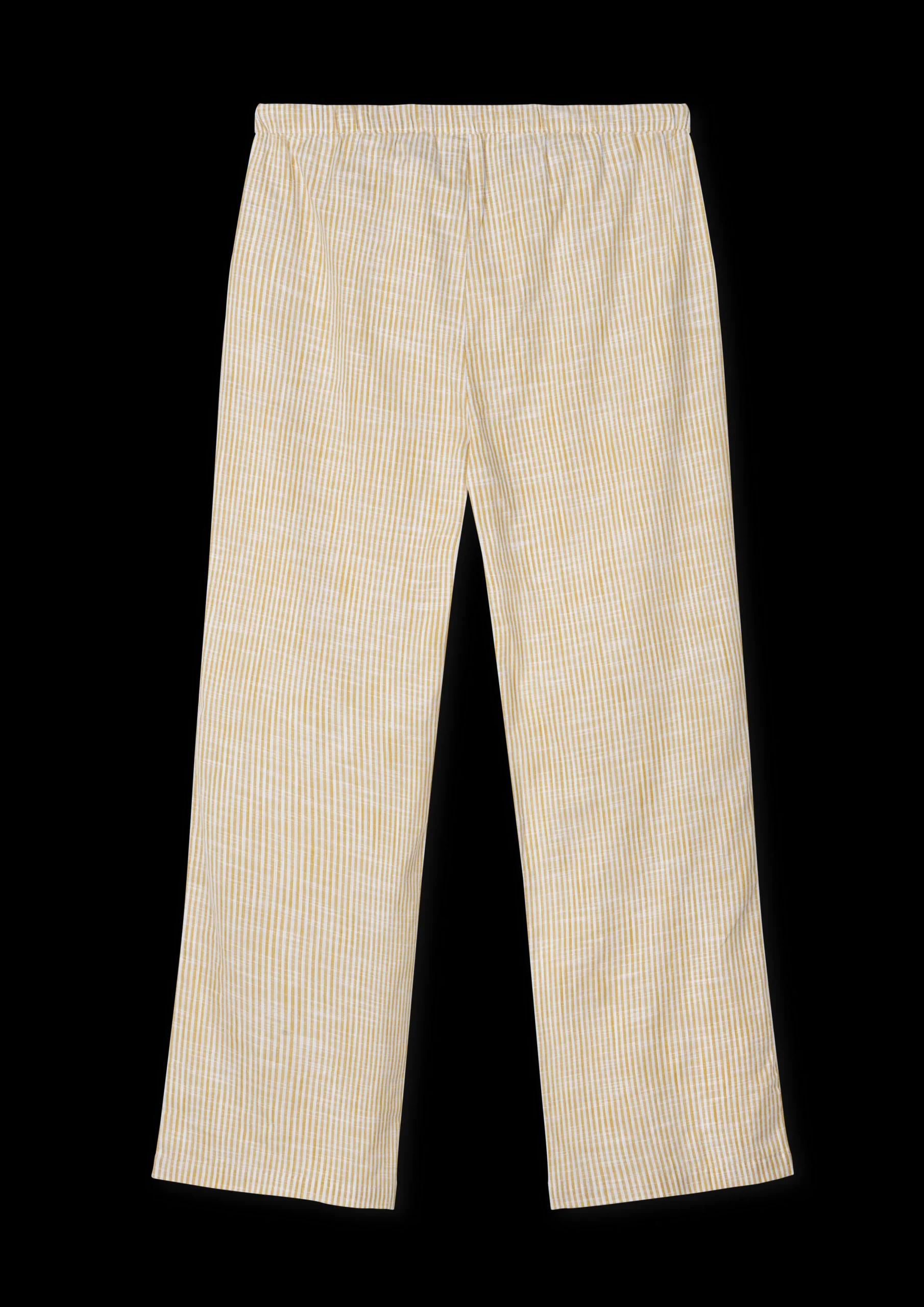 JUNA Nattøy*Monochrome Lines Barbara pants XS oker/hvit