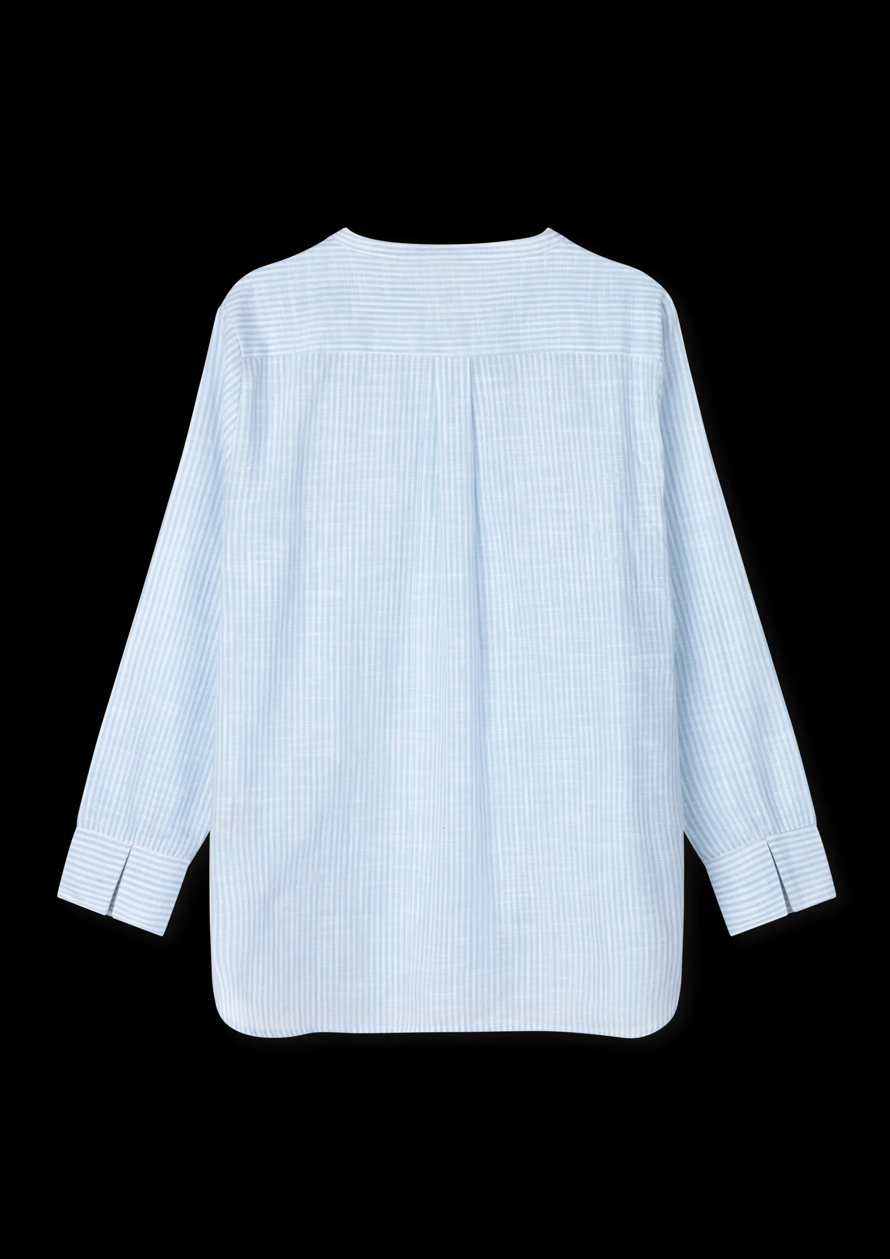 JUNA Nattøy|Topper*Monochrome Lines Ida shirt XS lys blå/hvit
