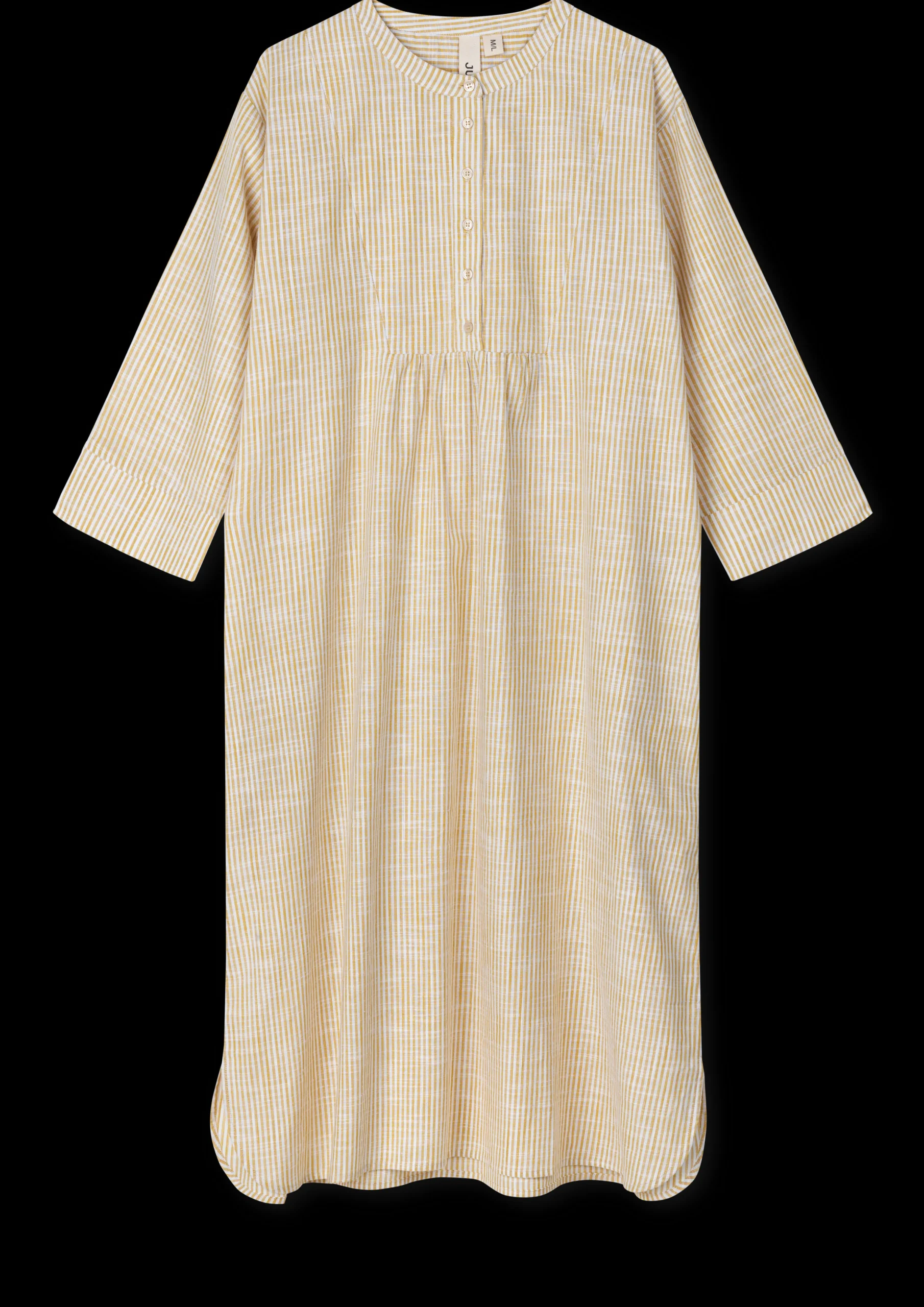 JUNA Kjoler|Nattøy*Monochrome Lines Sonja dress XS oker/hvit