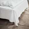 JUNA Laken*Percale Flatt laken 150x250 cm hvit