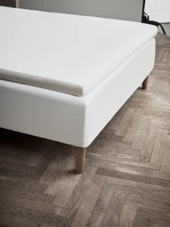 JUNA Laken*Percale Konvoluttlaken 90x200 cm hvit