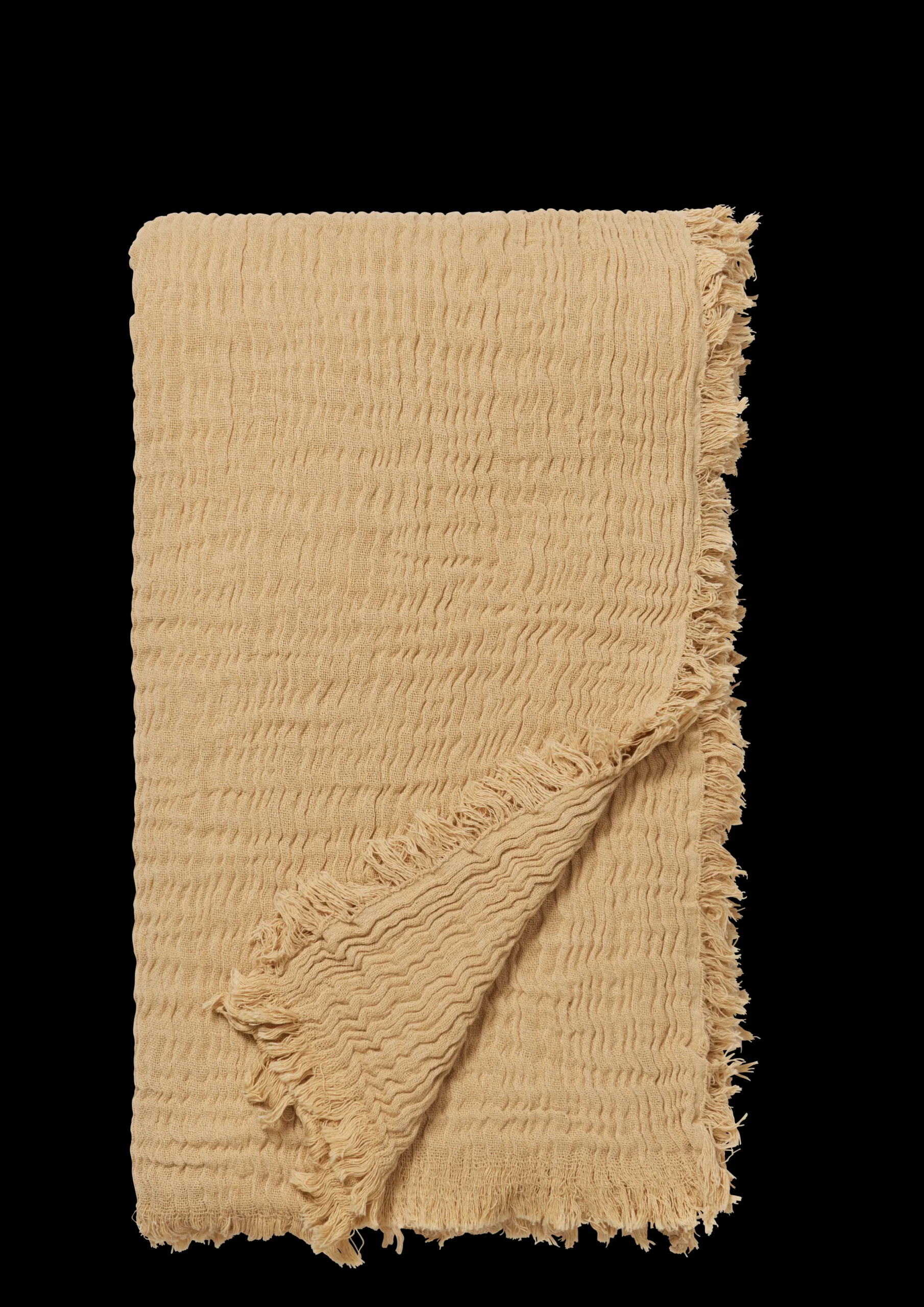 JUNA Pledd*Reloved Sengeteppe 240x260 cm sand - Kjøp her