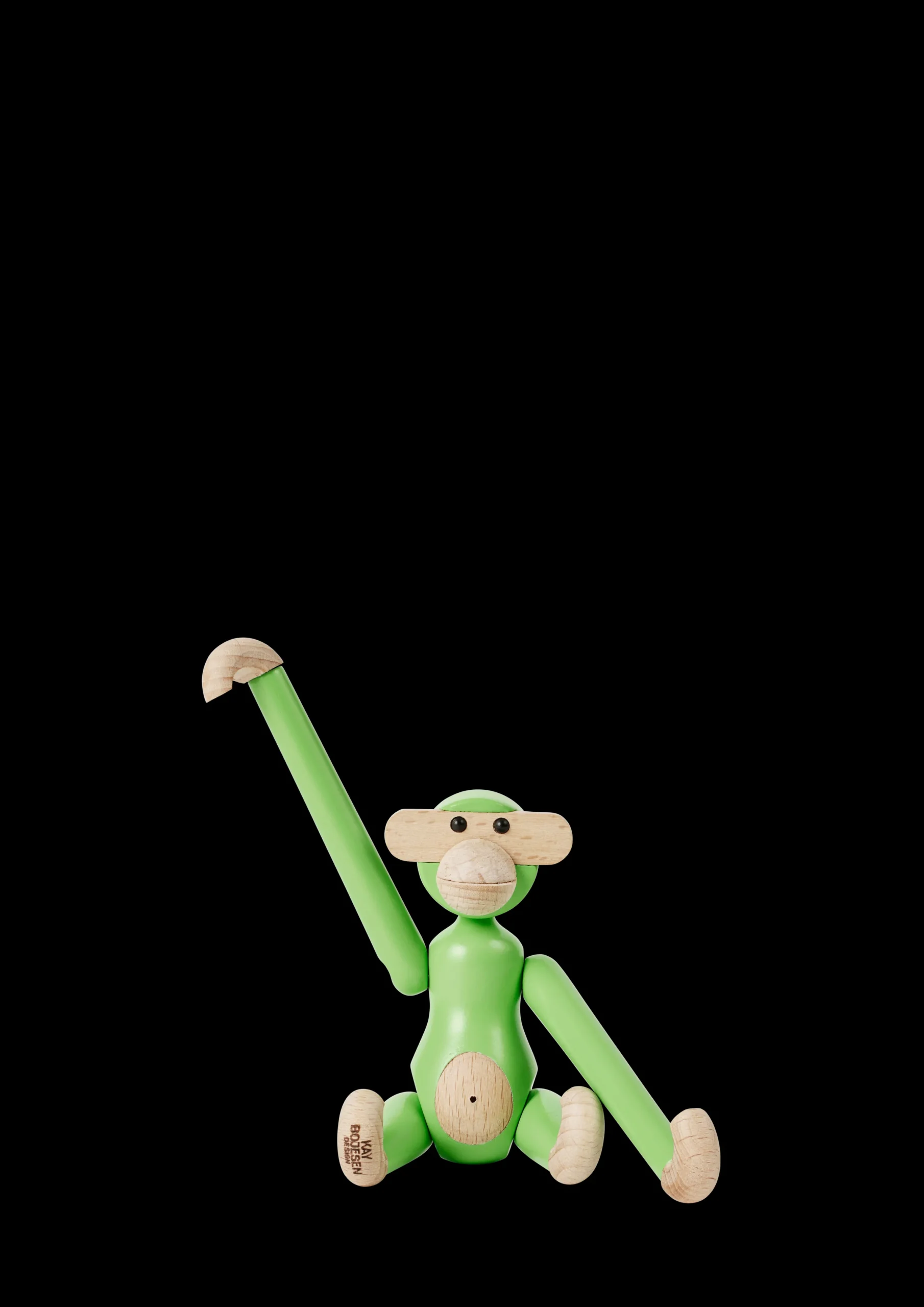 Kay Bojesen Nyheter|Trefigurer Og Skulpturer*Ape mini lys grønn
