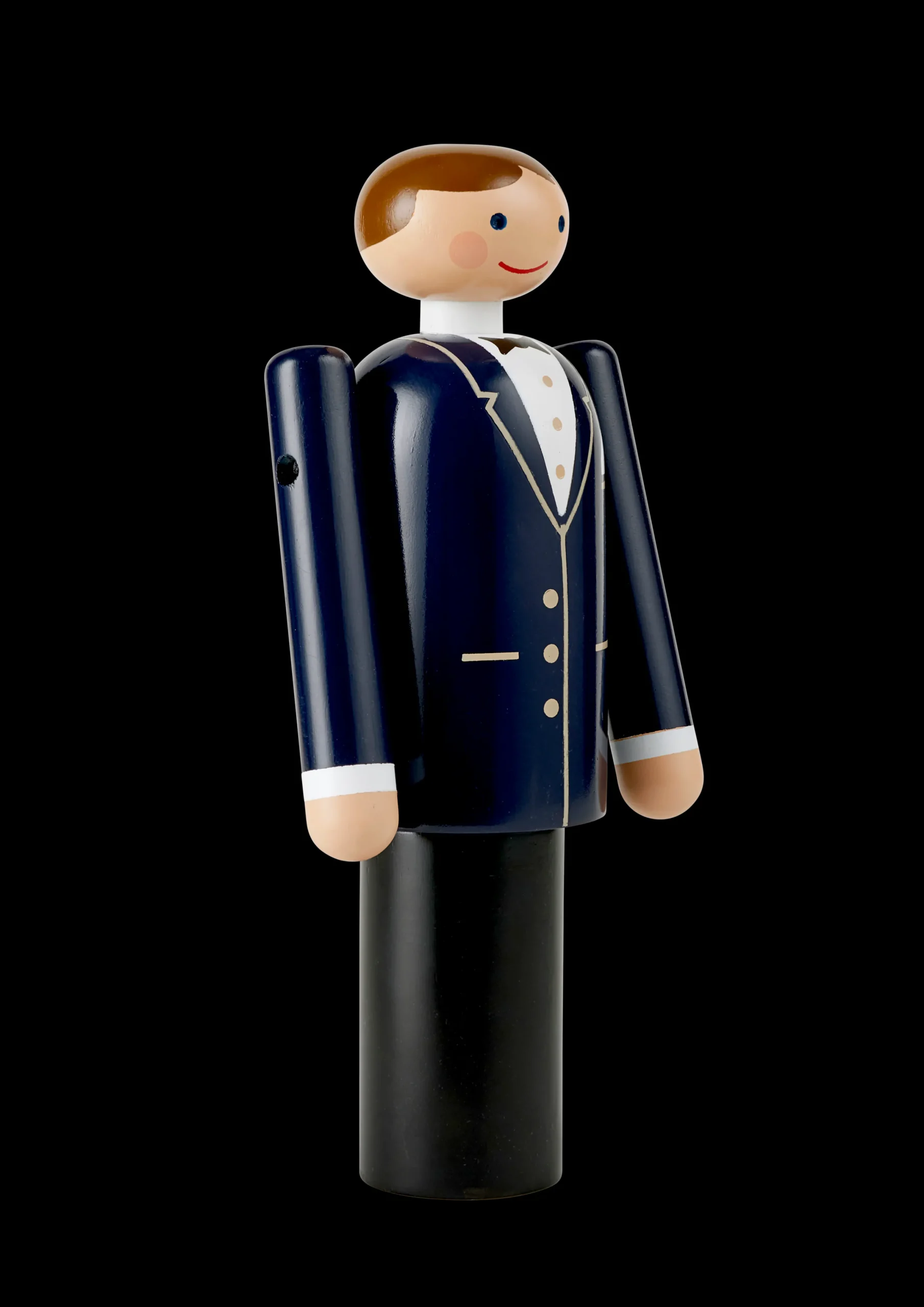 Kay Bojesen Trefigurer Og Skulpturer|Brud Og Brudgom*Groom Groom H18 cm blå/sort/hvid - Kjøb her