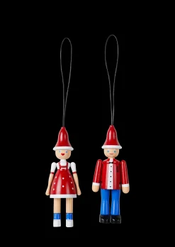 Kay Bojesen Julepynt|Julepynt*Julepynt, Jule-Ole og Jule-Lise rød/blå/hvit