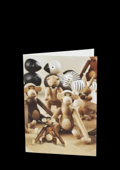 Kay Bojesen Plakater Og Postkort*Postcard Mini monkey, front A6 mixed wood