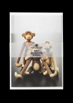 Kay Bojesen Plakater Og Postkort*Postcard Monkeys, 3 different A6 mixed wood
