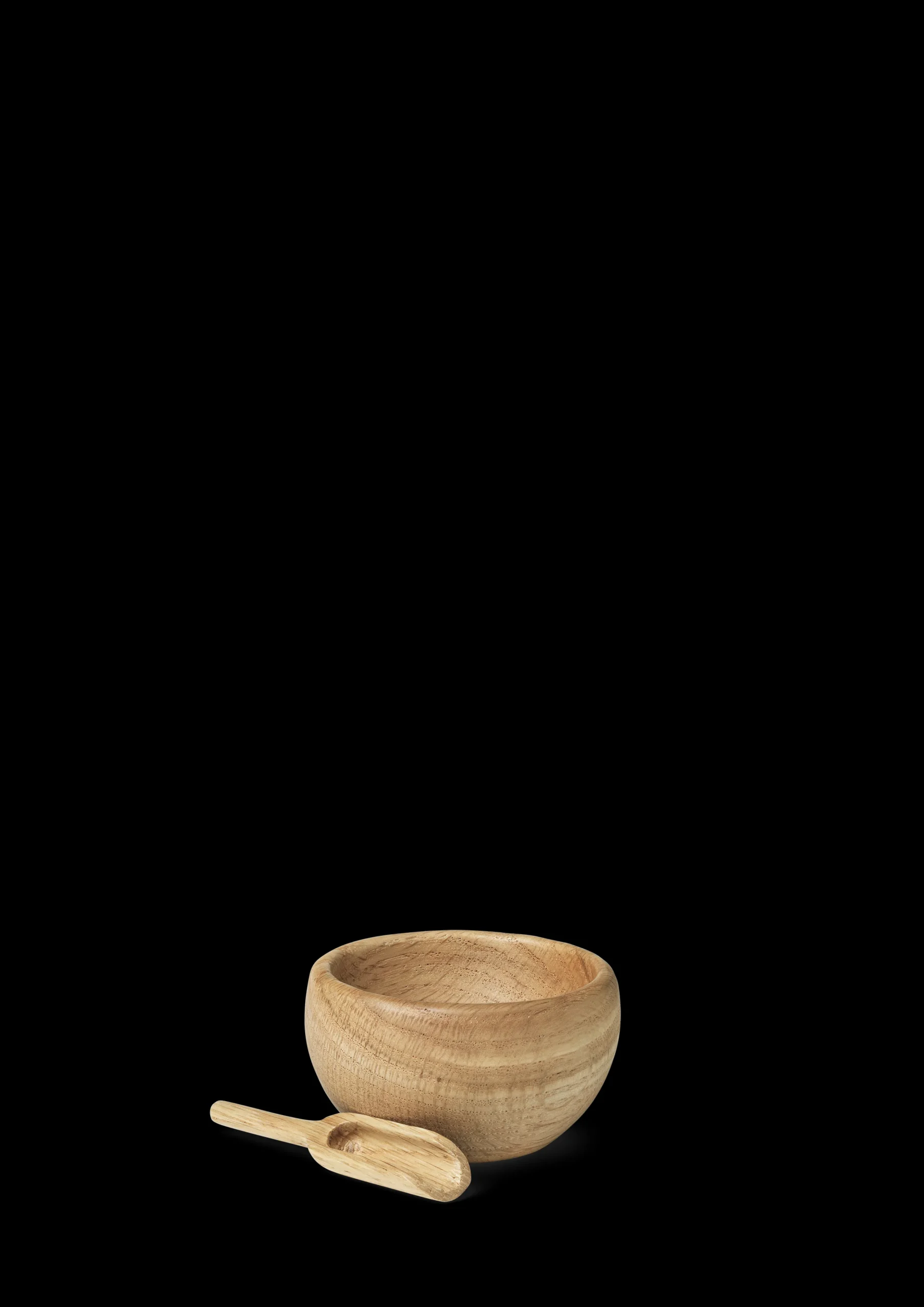 Kay Bojesen Salt Og Pepper*Saltkar med skje Ø7 cm eik