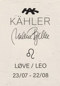 Kähler Stjernetegnsskulpturer|Trefigurer Og Skulpturer*Astro Leo H30 hvit