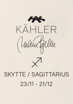 Kähler Stjernetegnsskulpturer|Trefigurer Og Skulpturer*Astro Sagittarius H17 hvit